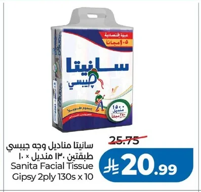 Sanita Gipsy Facial Tissues 2 Ply