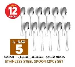 STAINLESS STEEL SPOON 12PCS SET