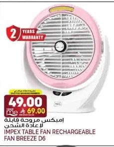 Rechargeable Fan