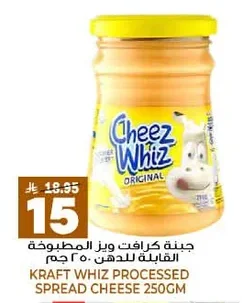 Kraft Whiz Spreadable Processed Cheese