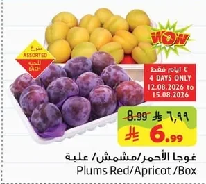 Plums Red/Apricot