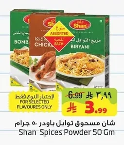 شان مسحوق توابل بودر ٥٠ جرام