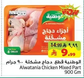 أجزاء دجاج مشكلة