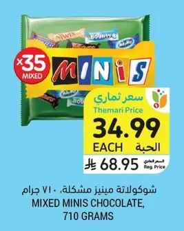 شوكولاتة مينيز مشكلة