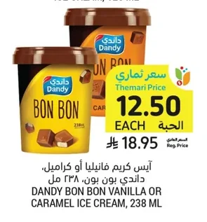 Vanilla or Caramel Ice Cream
