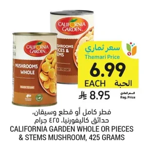 Whole or Sliced Mushrooms