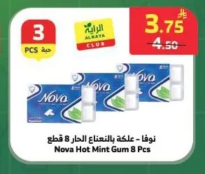 نوفا - علكة بالنعناع الحار