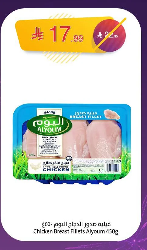 فيليه صدور الدجاج اليوم ٤٥٠غ